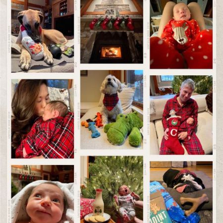Darah Trang shared a collage of her family during Christmas.